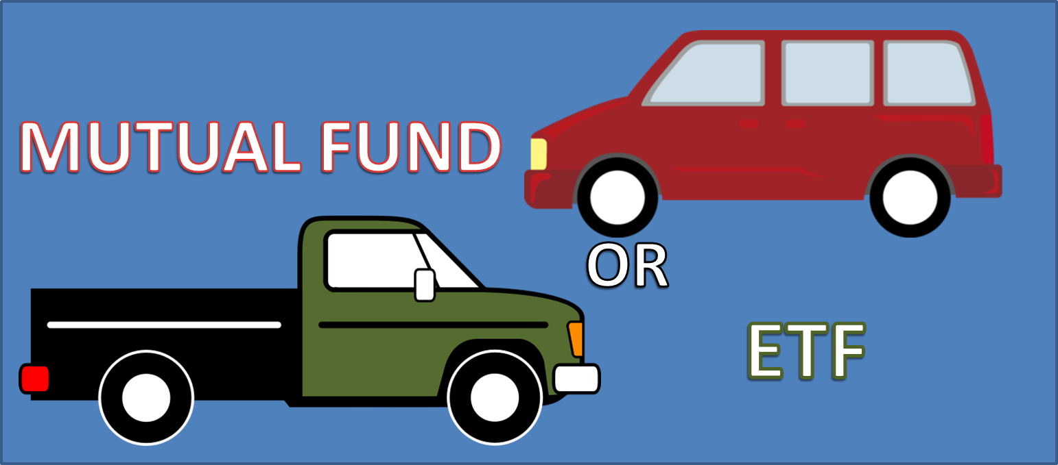 Mutual Fund, ETF, Illustration of Car and truck