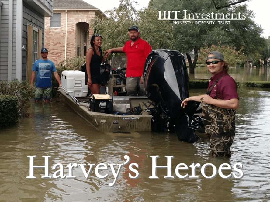 Hurricane Harvey Hero Flood Rescue Crew Volunteer Houston Addicks Barker